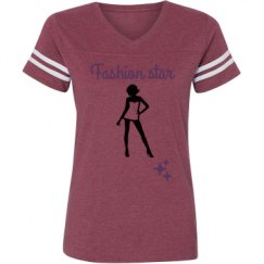 Ladies Relaxed Fit Vintage Sports Tee