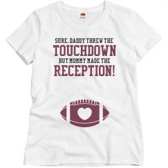 Funny Football Family Football Mom Maternity Shirts