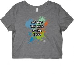 Ladies Slim Fit Crop Top Tee