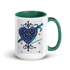 15oz Ceramic Mug with Color Inside