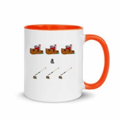 11oz Ceramic Mug with Color Inside