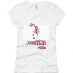 Ladies Slim Fit Basic Promo Jersey Tee