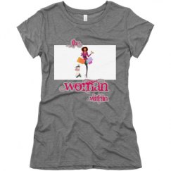 Ladies Slim Fit Super Soft Triblend Tee