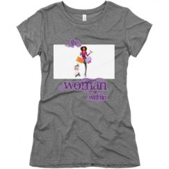 Ladies Slim Fit Super Soft Triblend Tee