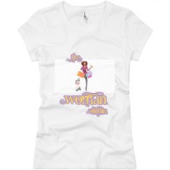 Ladies Slim Fit Basic Promo Jersey Tee