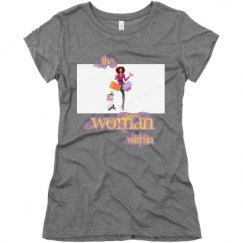 Ladies Slim Fit Super Soft Triblend Tee