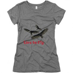 Ladies Slim Fit Super Soft Triblend Tee