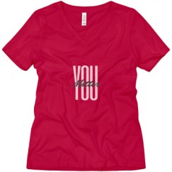 Ladies Relaxed Fit V-Neck Tee
