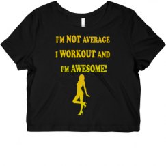 Ladies Slim Fit Crop Top Tee