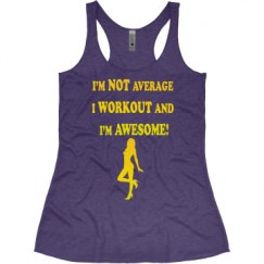 Ladies Slim Fit Super Soft Racerback Triblend Tank