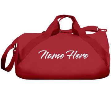 Custom Name Duffel Bag - Barrel Duffel Bag