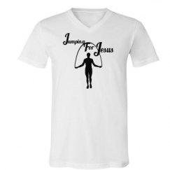 Unisex V-Neck Jersey Tee