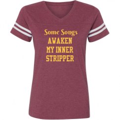 Ladies Relaxed Fit Vintage Sports Tee