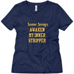 Ladies Relaxed Fit V-Neck Tee