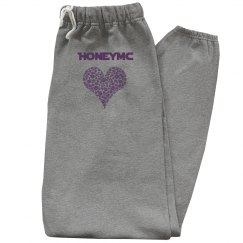 Honeymc diamond heart sweatpants