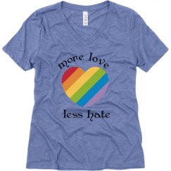 Ladies Relaxed Fit Super Soft Triblend V-Neck Tee