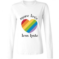 Ladies Relaxed Fit Basic Long Sleeve Tee