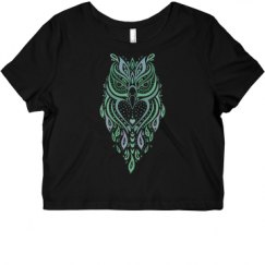 Ladies Slim Fit Crop Top Tee