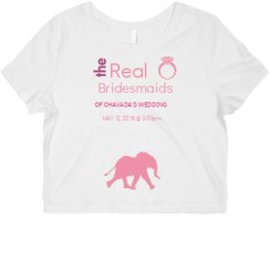 Ladies Slim Fit Crop Top Tee