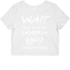 Ladies Slim Fit Crop Top Tee