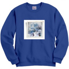 Unisex Film and Foil Crewneck Sweatshirt