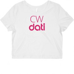 Ladies Slim Fit Crop Top Tee