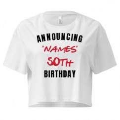 Ladies Festival Cali Crop Top Tee