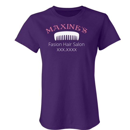 Custom Hair Salon Ladies Slim Fit Favorite T Shirt