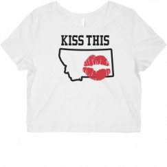 Ladies Slim Fit Crop Top Tee