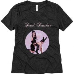 Ladies Relaxed Fit Super Soft Triblend V-Neck Tee