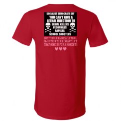 Unisex V-Neck Jersey Tee