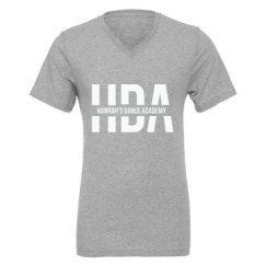 Unisex CVC Jersey V-Neck T-Shirt