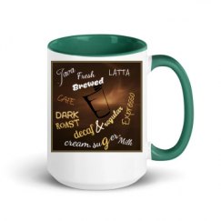 15oz Ceramic Mug with Color Inside