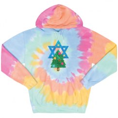 Unisex Tie-Dye Fleece Hoodie