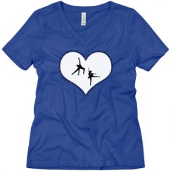 Ladies Relaxed Fit V-Neck Tee