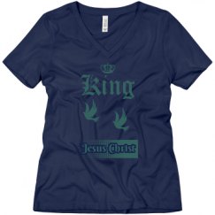 Ladies Relaxed Fit V-Neck Tee