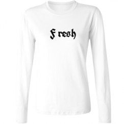 Ladies Relaxed Fit Basic Long Sleeve Tee