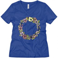 Ladies Relaxed Fit V-Neck Tee