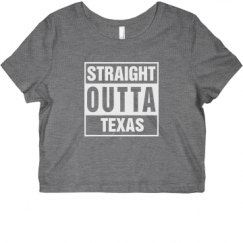 Ladies Slim Fit Crop Top Tee