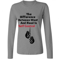 Ladies Relaxed Fit Basic Long Sleeve Tee