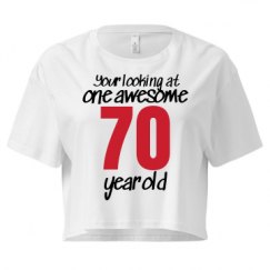 Ladies Festival Cali Crop Top Tee