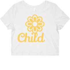Flower Child crop tee