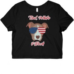 Ladies Slim Fit Crop Top Tee