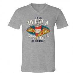 Unisex V-Neck Jersey Tee