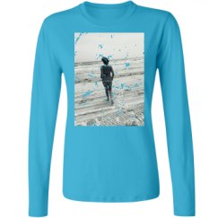 Ladies Relaxed Fit Basic Long Sleeve Tee