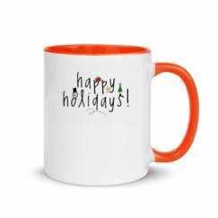 11oz Ceramic Mug with Color Inside