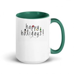 15oz Ceramic Mug with Color Inside