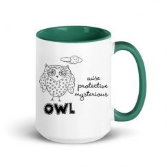 15oz Ceramic Mug with Color Inside