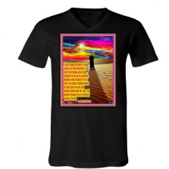 Unisex V-Neck Jersey Tee