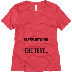 Ladies Relaxed Fit Super Soft Triblend V-Neck Tee